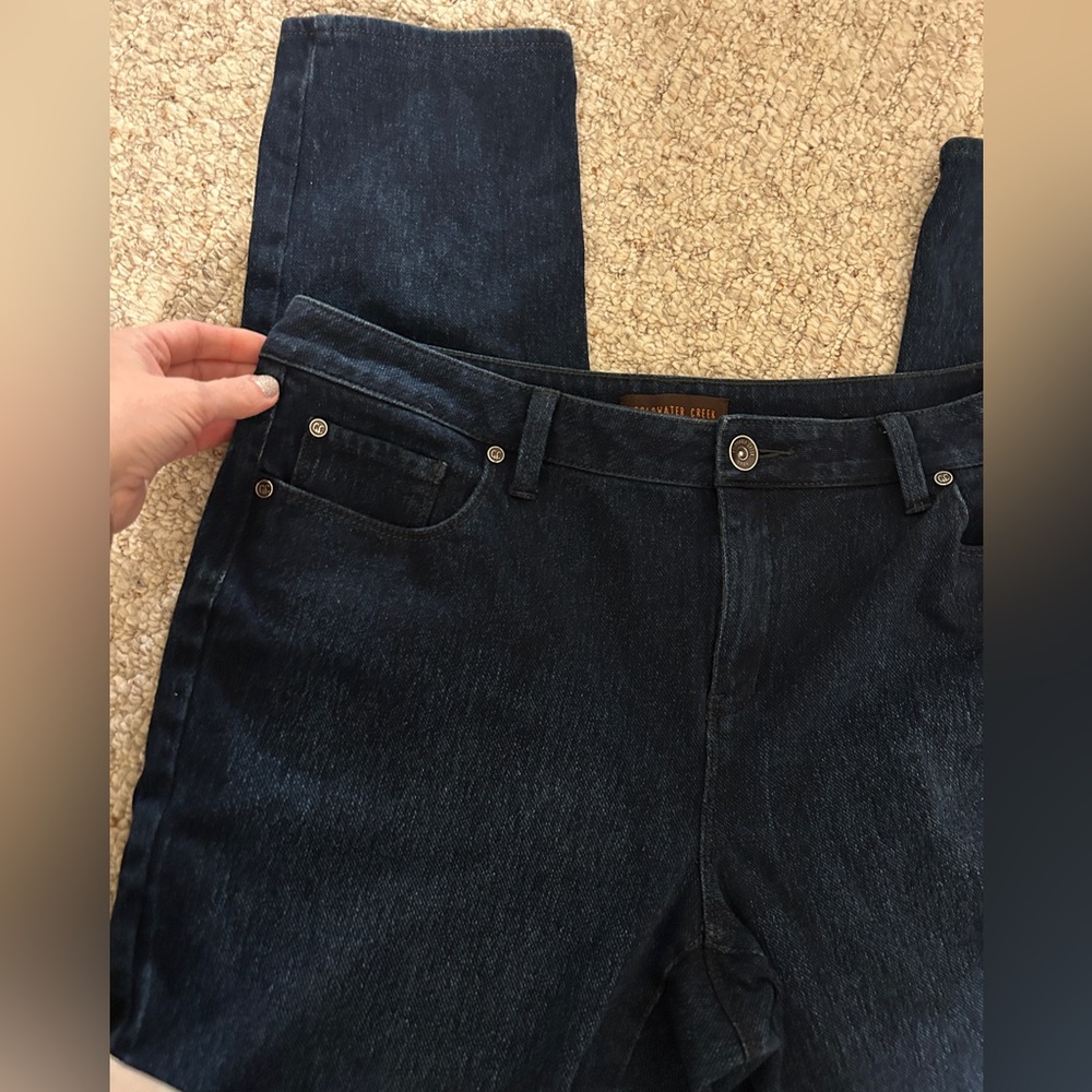 Women's Size 12 Dark Wash Jeans Coldwater Creek EUC - Picture 5 of 12